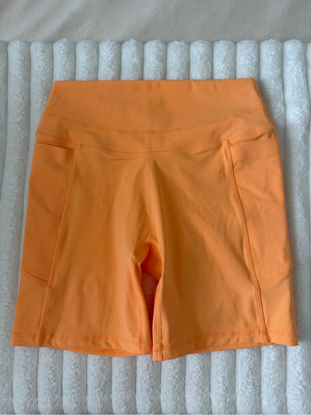Oner Active Women's High-Waist Orange Active spandex Shorts